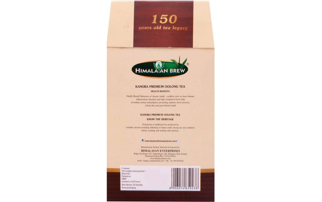Himalayan Brew Kangra Heritage Green Tea   Box  100 grams